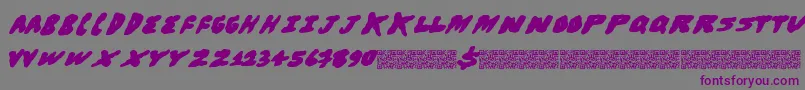 Brohugs Font – Purple Fonts on Gray Background