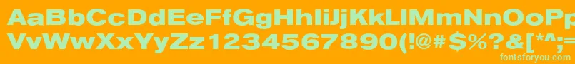 More about AnconaExHeavyRegular Font AnconaExHeavyRegular Font – Green Fonts on Orange Background