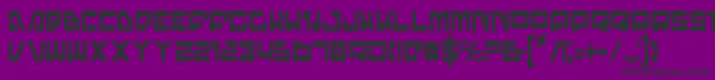 Trajiac-fontti – mustat fontit violetilla taustalla
