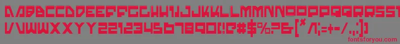 Trajiac Font – Red Fonts on Gray Background