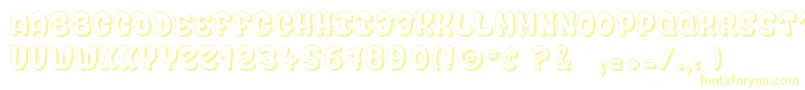 Czcionka BubbleSoap – żółte czcionki