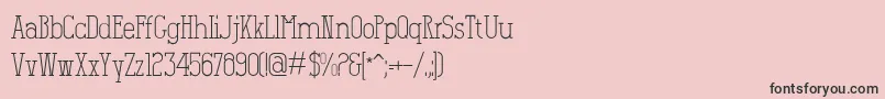 Salamandre Font – Black Fonts on Pink Background