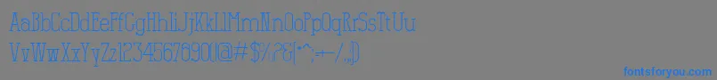 Salamandre Font – Blue Fonts on Gray Background