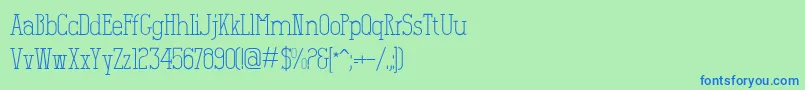 Salamandre Font – Blue Fonts on Green Background
