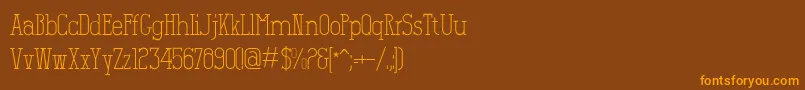 Salamandre Font – Orange Fonts on Brown Background