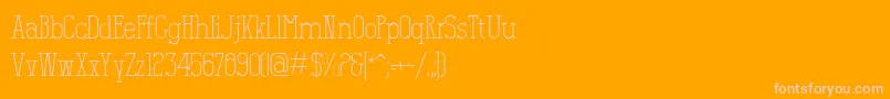 Salamandre Font – Pink Fonts on Orange Background