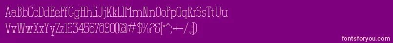 Salamandre Font – Pink Fonts on Purple Background