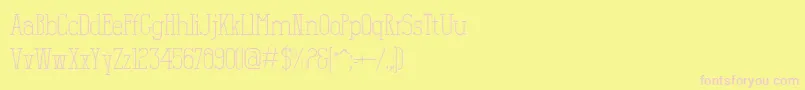 Salamandre Font – Pink Fonts on Yellow Background