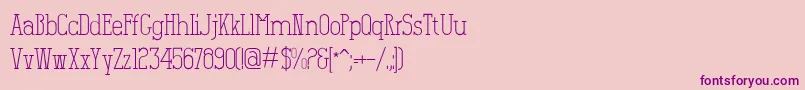 Salamandre Font – Purple Fonts on Pink Background