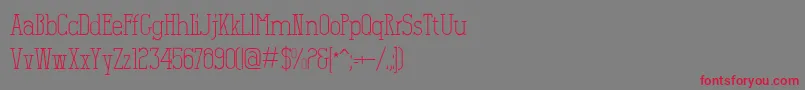Salamandre Font – Red Fonts on Gray Background
