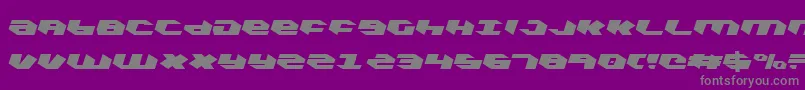 KubrickCondensedLeftalic Font – Gray Fonts on Purple Background