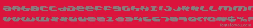 fuente KubrickCondensedLeftalic – Fuentes Grises Sobre Fondo Rojo