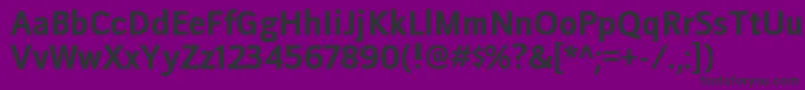 DoradanirgBold Font – Black Fonts on Purple Background