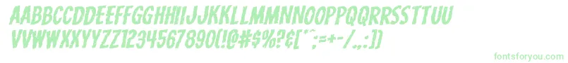 Carnivalcorpseexpandrotal Font – Green Fonts on White Background