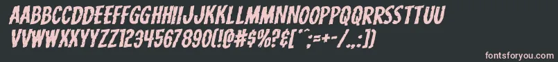 Carnivalcorpseexpandrotal Font – Pink Fonts on Black Background