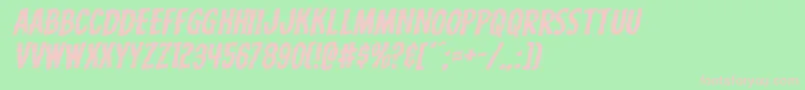 Carnivalcorpseexpandrotal Font – Pink Fonts on Green Background
