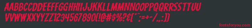 Carnivalcorpseexpandrotal Font – Red Fonts on Black Background