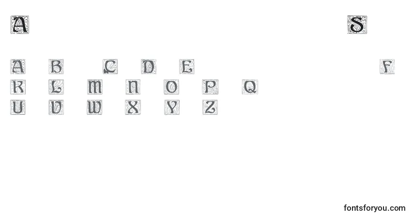 A fonte Ann Stone – alfabeto, números, caracteres especiais