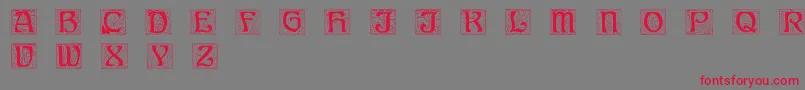 Ann Stone Font – Red Fonts on Gray Background