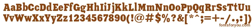Xeniacondensedc Font – Brown Fonts on White Background
