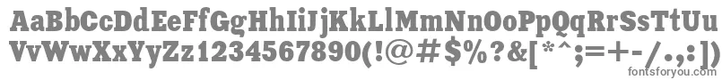 Xeniacondensedc Font – Gray Fonts on White Background