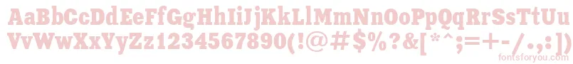 Xeniacondensedc Font – Pink Fonts on White Background