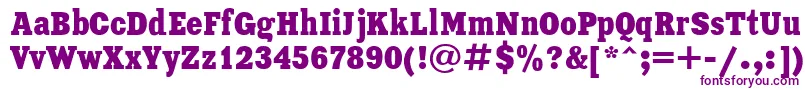 Xeniacondensedc Font – Purple Fonts on White Background