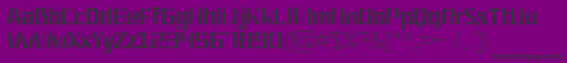 フォントOrigami – 紫の背景に黒い文字