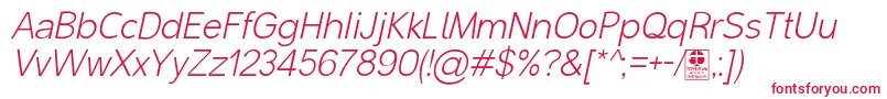 MalterSansLightItalicDemo Font – Red Fonts