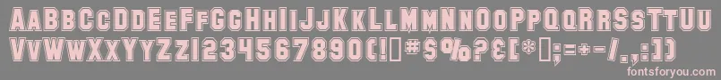 SfCollegiate Font – Pink Fonts on Gray Background