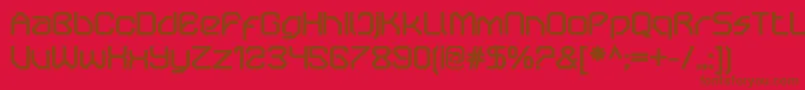 OricneoBold Font – Brown Fonts on Red Background