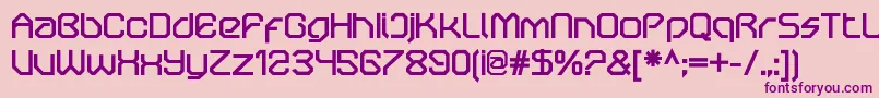 OricneoBold Font – Purple Fonts on Pink Background