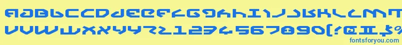 Подробнее о шрифте YahrenExpanded Шрифт YahrenExpanded – синие шрифты на жёлтом фоне