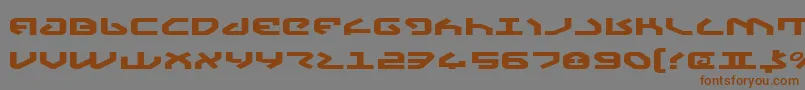Шрифт YahrenExpanded – коричневые шрифты на сером фоне