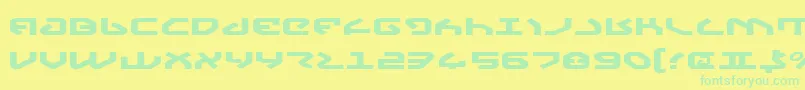 Więcej informacji o czcionce YahrenExpanded Czcionka YahrenExpanded – zielone czcionki na żółtym tle