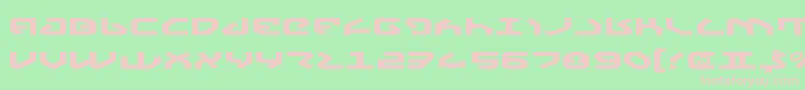 YahrenExpanded Font – Pink Fonts on Green Background