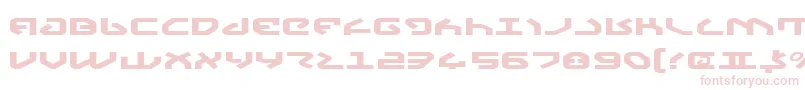 Czcionka YahrenExpanded – różowe czcionki na białym tle