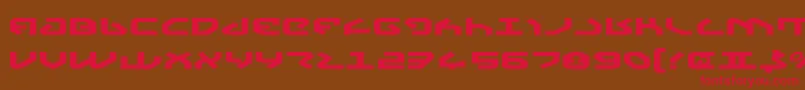 YahrenExpanded Font – Red Fonts on Brown Background