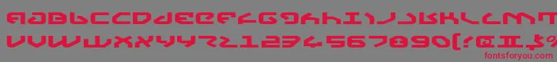 YahrenExpanded Font – Red Fonts on Gray Background