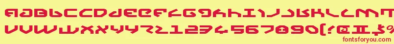 YahrenExpanded Font – Red Fonts on Yellow Background