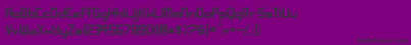 ShoomverticalNormal-Schriftart – Schwarze Schriften auf violettem Hintergrund