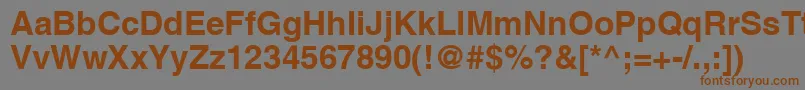 AgLettericaBoldBold Font – Brown Fonts on Gray Background