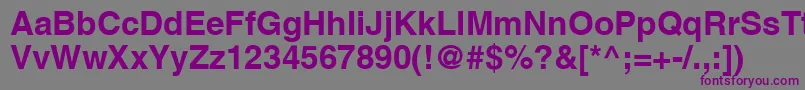 AgLettericaBoldBold Font – Purple Fonts on Gray Background