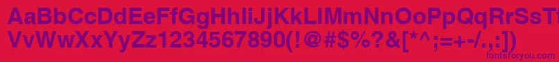 AgLettericaBoldBold Font – Purple Fonts on Red Background