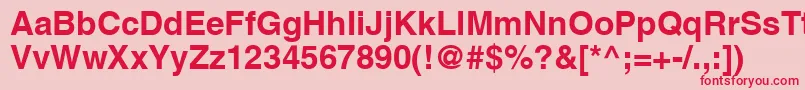 AgLettericaBoldBold Font – Red Fonts on Pink Background