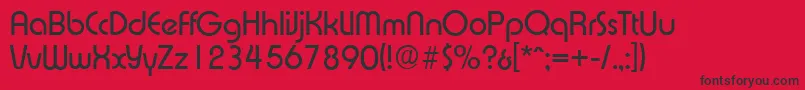 ExpressaserialRegular Font – Black Fonts on Red Background