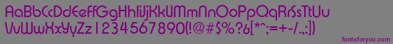 ExpressaserialRegular Font – Purple Fonts on Gray Background