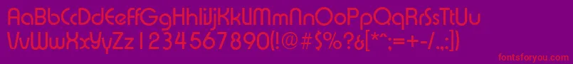 ExpressaserialRegular Font – Red Fonts on Purple Background