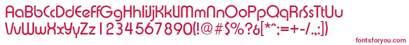 Шрифт ExpressaserialRegular – красные шрифты на белом фоне