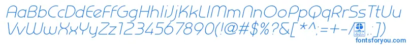 PrestijLightItalicDemo Font – Blue Fonts